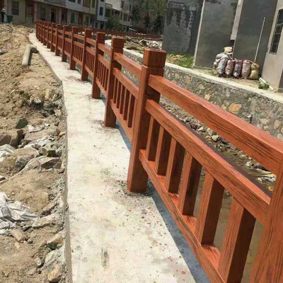 湖南水泥仿木护栏 郴州水泥护栏 市政工程 景区建设